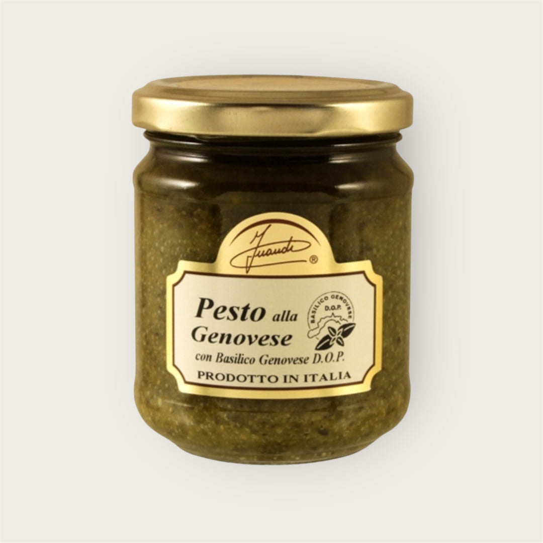 Pesto alla Genovese DOP – 180 g – traditionelles italienisches Basilikumpesto mit geschützter Herkunftsbezeichnung