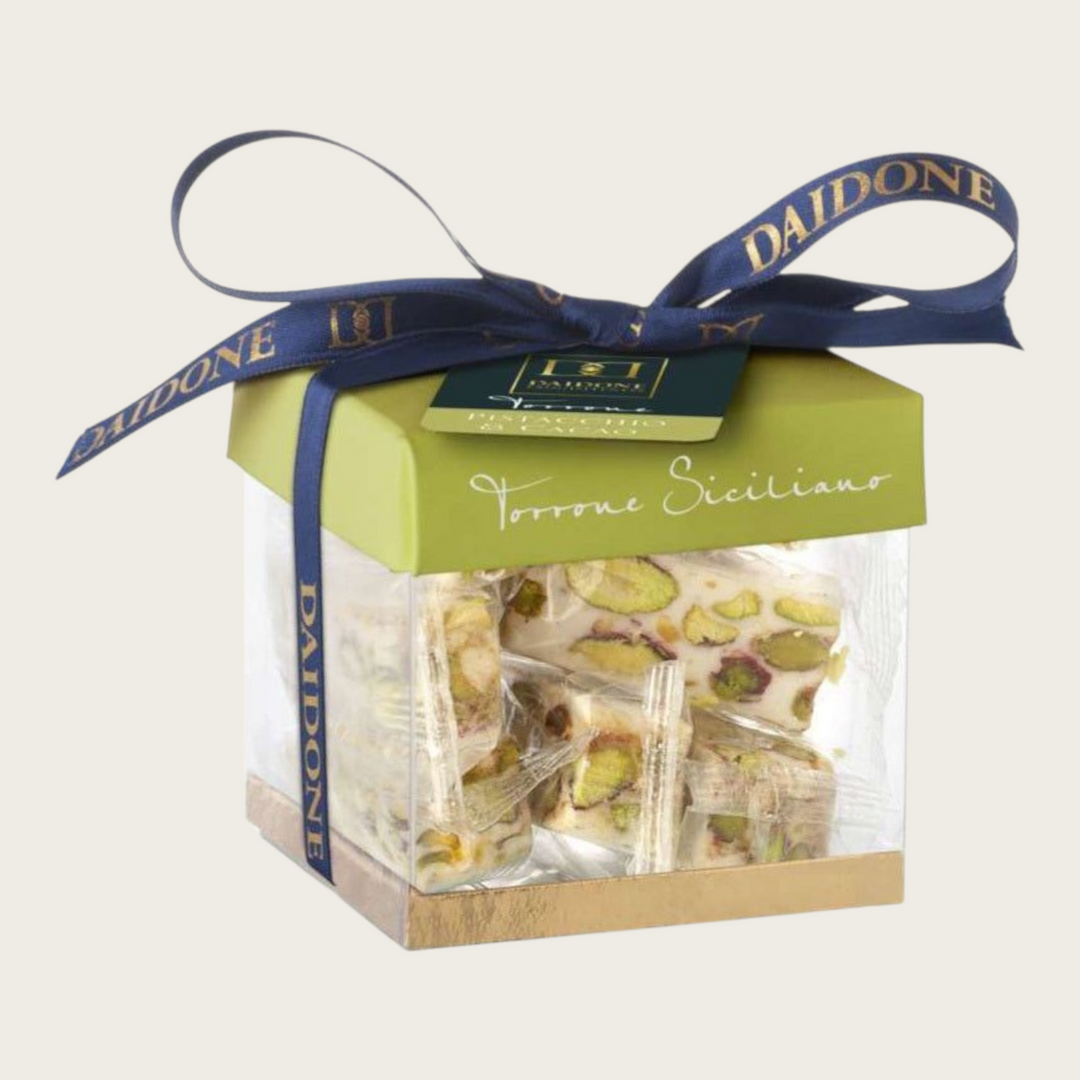 Torrone-Würfel mit Pistazien – 115 g – italienisches Pistaziennougat in handlichen Stücken