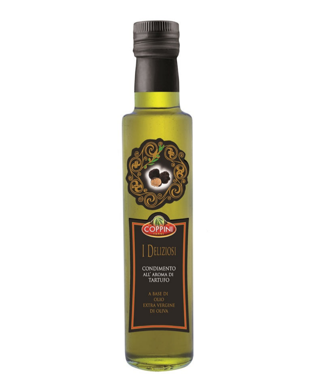 Natives Olivenöl extra mit Trüffelaroma / olio extra vergine di oliva aromatizzato al tartufo - 250 ml