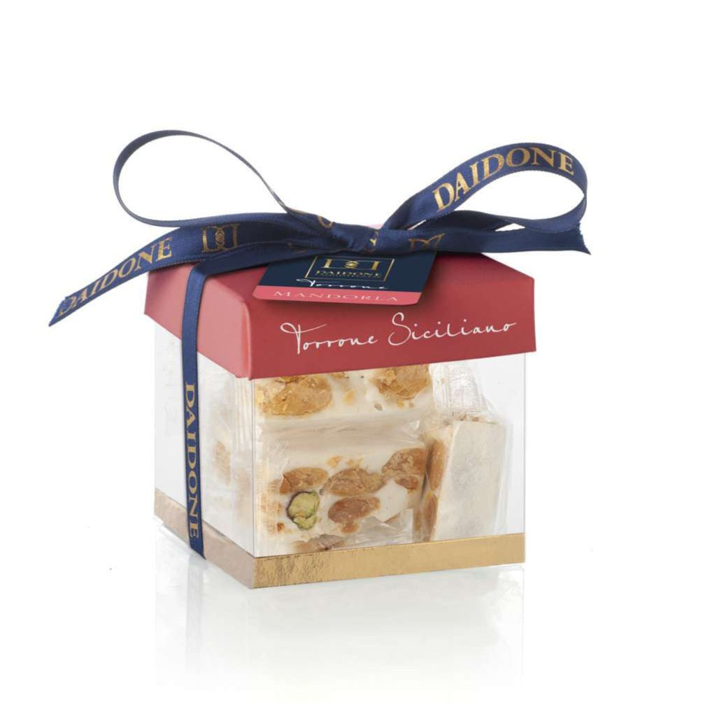 Torrone würfel mit mandeln / torrone a cubetti con mandorle - 115 g