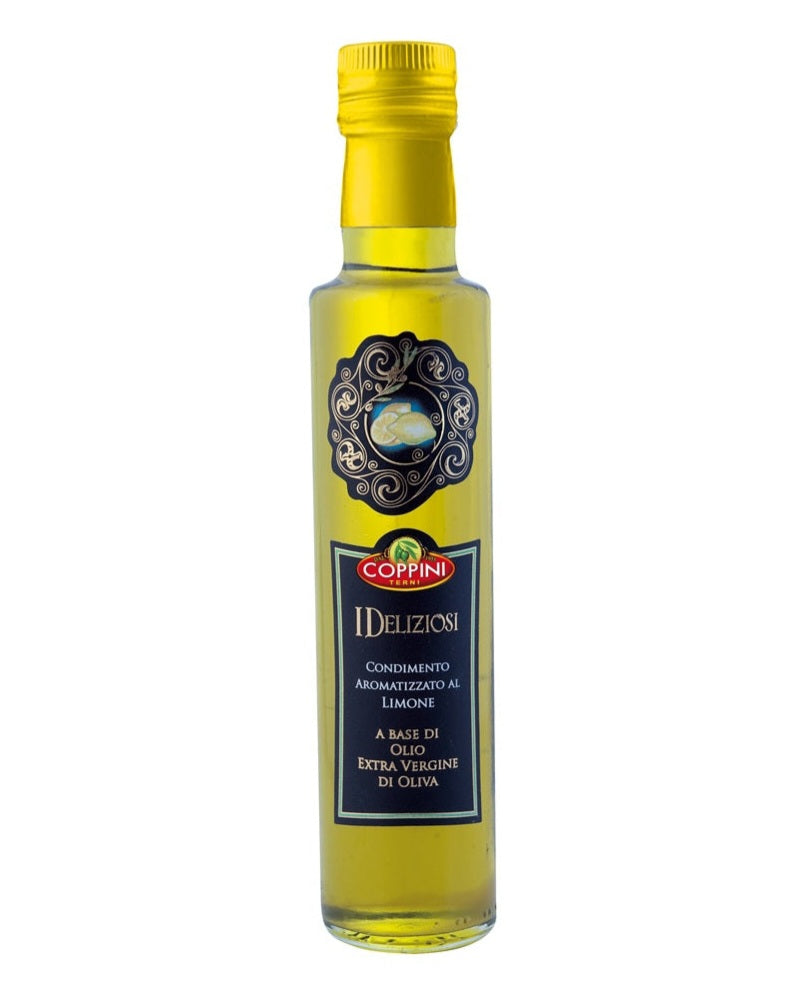 Natives olivenöl extra mit zitronenaroma / olio extra vergine di oliva aromatizzato al limone - 250 ml